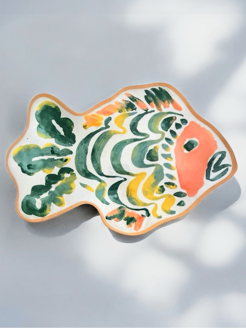 Threshold Platter Coastal 17" Figural Fish Serving Platter